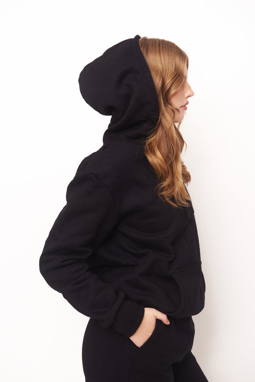 Midnight Black Core Hoodie